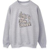 Tom & Jerry Women's Wink Sweatshirt in Grey | Size: Small