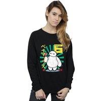 Big Hero 6 Women's Baymax Lollipop Sweatshirt in Black | Size: Small