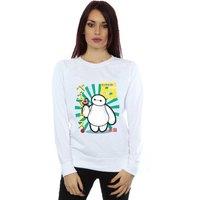 Big Hero 6 Women's Baymax Lollipop Sweatshirt in White | Size: Medium