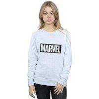 Marvel Women's Outline Logo Sweatshirt in Grey | Size: Large