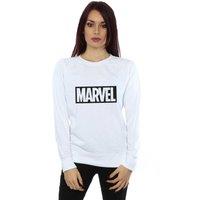 Marvel Women's Outline Logo Sweatshirt in White | Size: Medium