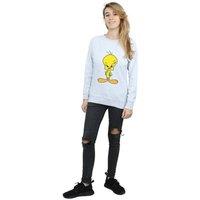 Looney Tunes Women's Angry Tweety Sweatshirt in Grey | Size: 2XL