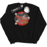 Tom & Jerry Women's Classic Catch Sweatshirt in Black | Size: 2XL