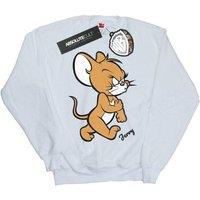 Tom & Jerry Women's Angry Mouse Sweatshirt in White | Size: Large