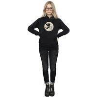 Tinkerbell Women's Moon Cropped Hoodie in Black | Size: 2XL