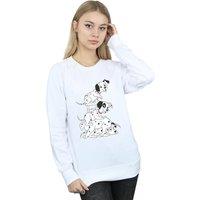 101 Dalmatians Women's Chair Sweatshirt in White | Size: Medium