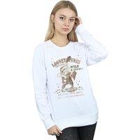 Looney Tunes Women's Wile E Coyote Guitar Sweatshirt in White | Size: Medium
