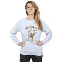 Looney Tunes Women's Wile E Coyote Guitar Sweatshirt in Grey | Size: 2XL