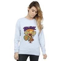 Scooby Doo Women's Pizza Ghost Sweatshirt in Grey | Size: XL