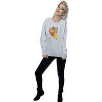 The Lion King Women's Classic Simba Timon & Pumba Heather Sweatshirt in Grey | Size: Medium