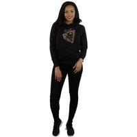 Guardians Of The Galaxy Women's Rocket Raccoon Neon Cotton Hoodie in Black | Size: 2XL