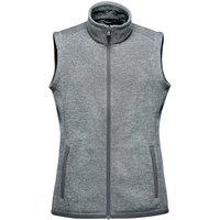Stormtech Women's Avalante Knitted Heather Full Zip Gilet in Dark Grey | Size: XS
