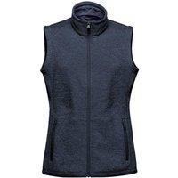 Stormtech Women's Avalante Knitted Heather Full Zip Gilet in Navy | Size: XL