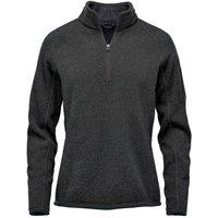 Stormtech Women's Avalante Heather Quarter Zip Fleece Top in Black | Size: 3XL