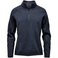 Stormtech Women's Avalante Heather Quarter Zip Fleece Top in Navy | Size: Large