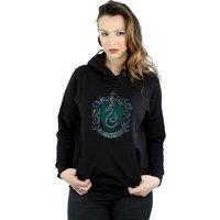 Harry Potter Women's Slytherin Cotton Hoodie in Black | Size: XL