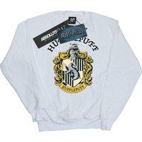 Harry Potter Women's Hufflepuff Logo Sweatshirt in White | Size: XL