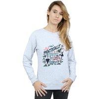 Mary Poppins Women's Practically Perfect In Every Way Sweatshirt in Grey | Size: 2XL
