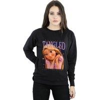 Tangled Women's Rapunzel Montage Sweatshirt in Black | Size: Small