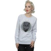 Black Panther Women's Made In Wakanda Sweatshirt in Grey | Size: Small