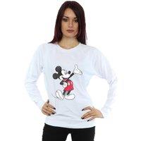 Mickey Mouse Women's Traditional Wave Sweatshirt in Grey | Size: Small