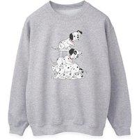 101 Dalmatians Women's Chair Heather Sweatshirt in Grey | Size: 2XL