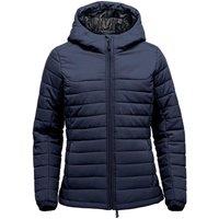 Stormtech Women's Nautilus Quilted Hooded Jacket in Navy | Size: Small