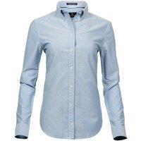 TEE JAYS Women's Perfect Oxford Shirt in Light Blue | Size: 20