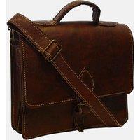 Berber Leather Women's 'The Casablanca' Mini Leather Satchel in Dark Brown