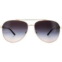 Michael Kors Women's Aviator Rose Gold Brown Gradient Sunglasses
