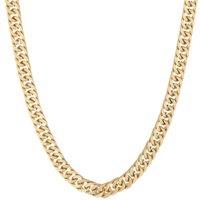 Harfi Women's 18ct Gold Plated Miami Chain Necklace | Size: 18 inches