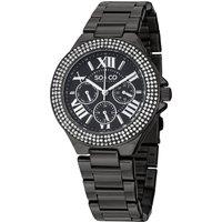 SO&CO Women's 5019 GMT 38mm Classic Quartz Watch in Black