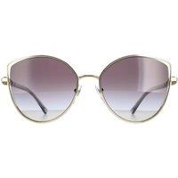 Bvlgari Women's Cat Eye Pale Gold Grey Gradient BV6168