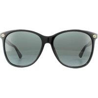 Gucci Women's Round Black Grey Sunglasses