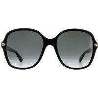 Gucci Women's Square Black Grey Gradient Sunglasses