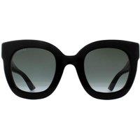 Gucci Women's Square Black Grey Gradient Sunglasses