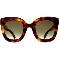Gucci Women's Square Havana Brown Gradient Sunglasses
