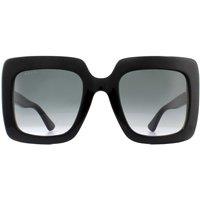 Gucci Women's Square Black Grey Gradient Sunglasses