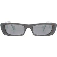 Gucci Women's Rectangle Grey Silver Sunglasses