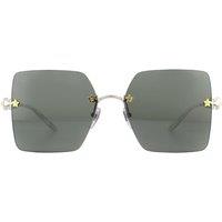 Rimless Silver Grey Sunglasses