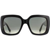 Gucci Women's Square Black Grey Gradient Sunglasses GG0141SN