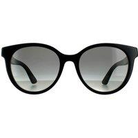 Gucci Women's Round Black Grey Gradient Sunglasses