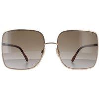 Jimmy Choo Women's Square Gold Havana Brown Gradient ALIANA/S