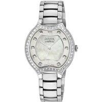 Lugano Swiss Diamond , White MOP Dial,316L Stainless Steel Case, 316L Stainless Steel Bracelet . Swiss Quartz Watch