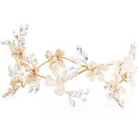 Jon Richard Women's Jennilee Silver Plated 2 Tone Floral Hair Slide - Gift Pouch in Gold