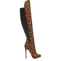 Moda In Pelle Women's 'Savi' Leopard Pony Over The Knee Boots | Size: 5
