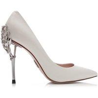 Moda In Pelle Women's 'Illari' Leather Court Shoes in Off-White | Size: 6
