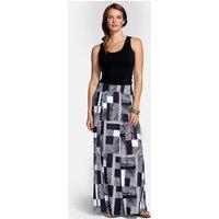 Hot Squash Women's Box Pleat Maxi Skirt in Black | Size: 8