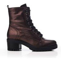 Moda In Pelle Women's 'Bellzie' Metallic Leather Ankle Boots in Metallic Silver | Size: 6