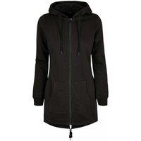 Build Your Brand Women's Sweat Parka in Black | Size: XS